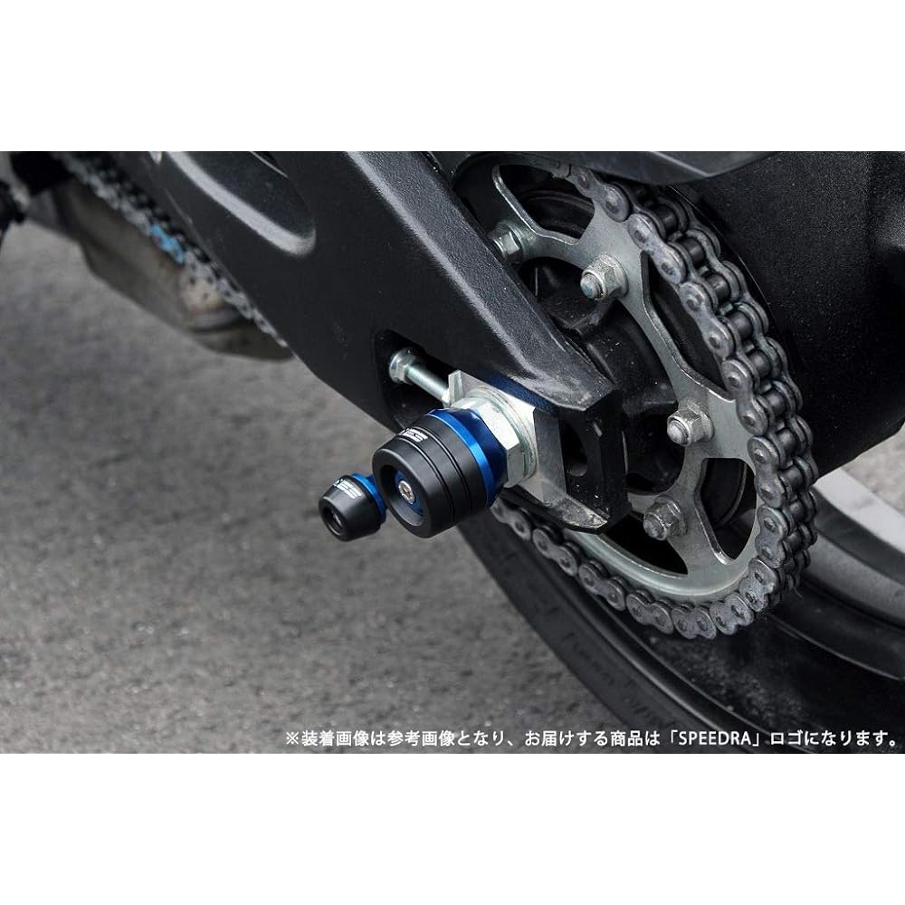 SSK Rear Axle Slider Color: Blue SUZUKI GSX-S1000 2015- GSX-S1000F 2015-