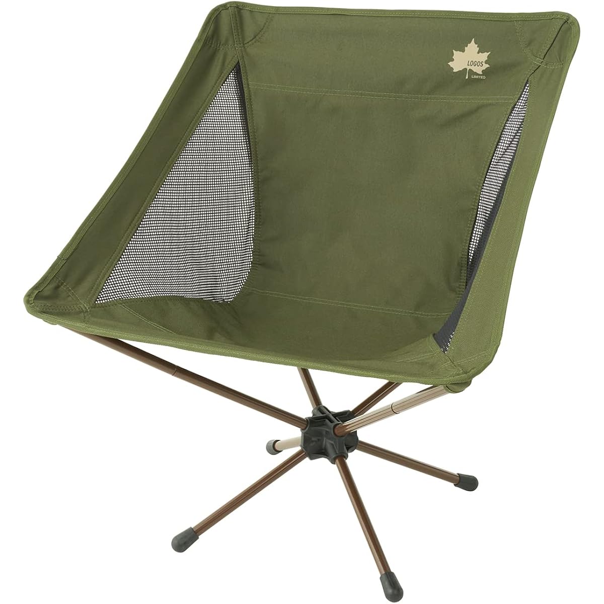 LOGOS Flame Retardant Touring Bucket Chair Plus (2023LIMITED) 73321900 Green Size: (approx.) Width 58 x Depth 58 x Height 71cm