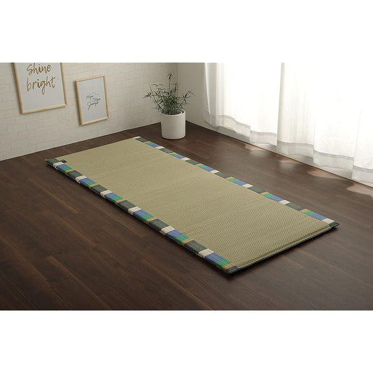 Ikehiko Corporation Igusa Igusa Mat Domestic Mat Sleeping Mat Free Mat Iroha Compact Mat Green Approx. 70 x 180cm Medium: Hard Cotton 20mm #7542409