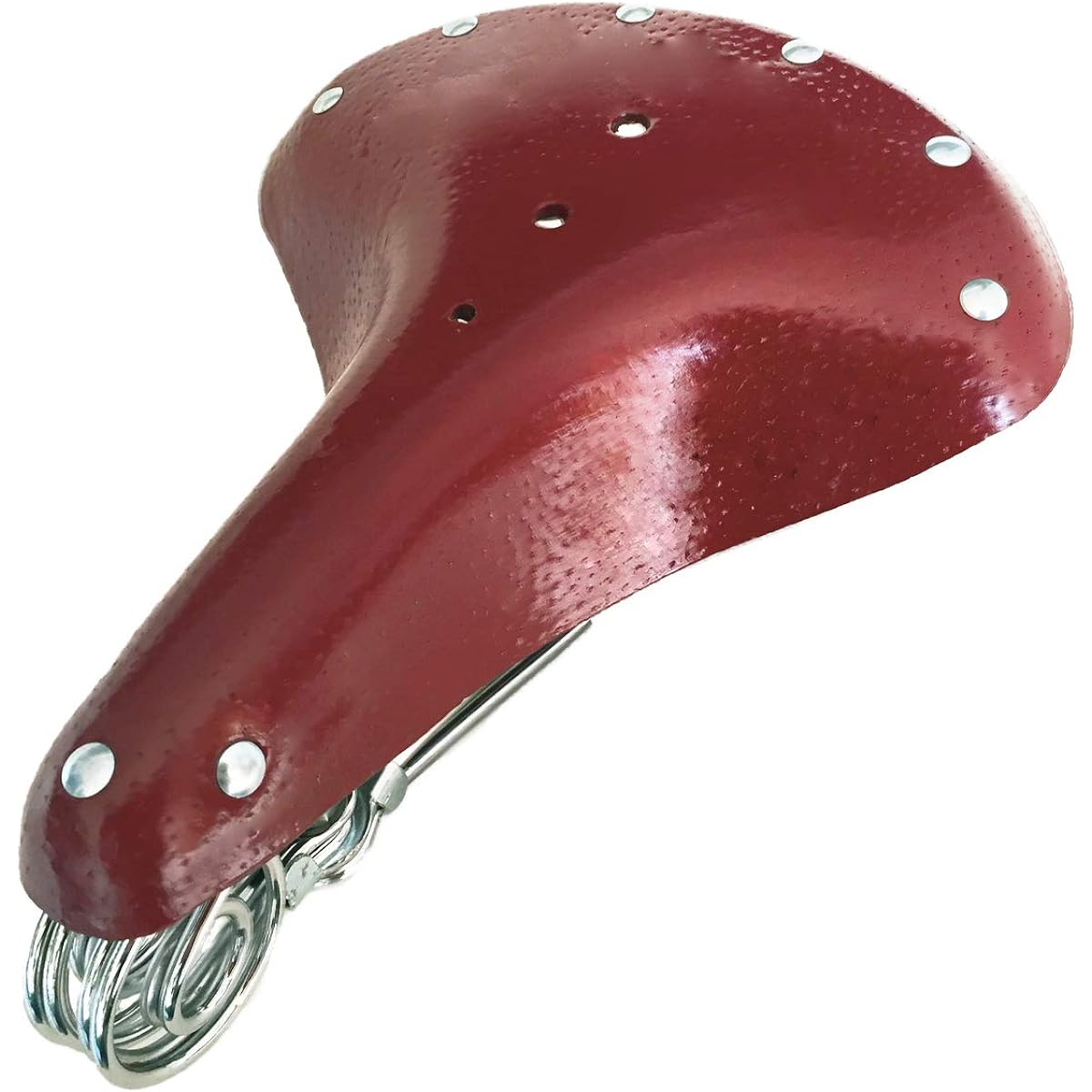 A'sTool Bicycle Saddle Retro Genuine Leather Hammock Saddle Replacement Showa Comfort Spring