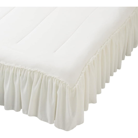 Francfranc Fluffy Cooling Bed Pad Ruffle Double White