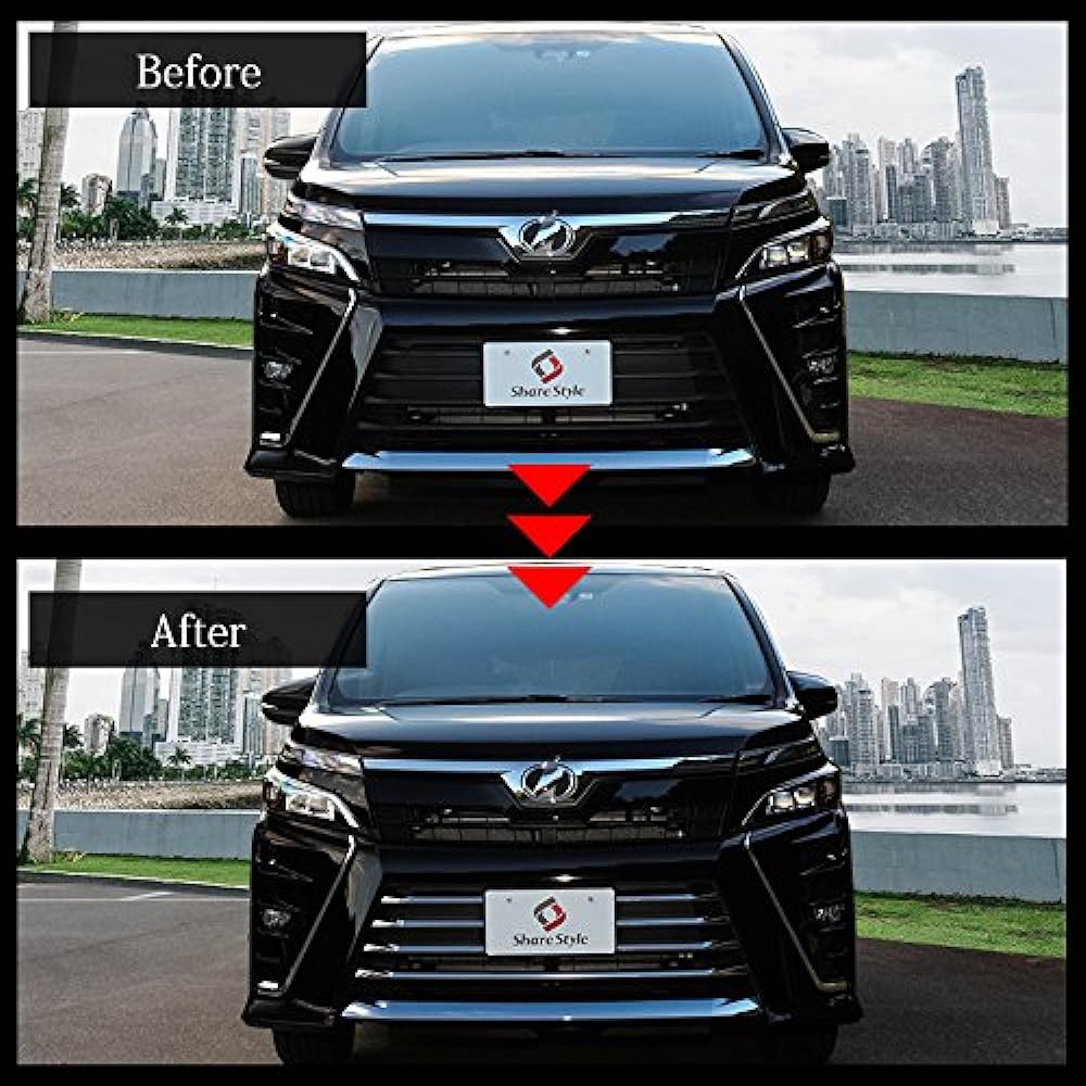 [Share Style] Front Trim Garnish Voxy 80 Series Late Stage (Compatible with Front Large Bumper Cars Only) Moderista Mounted Cars 7p [K]