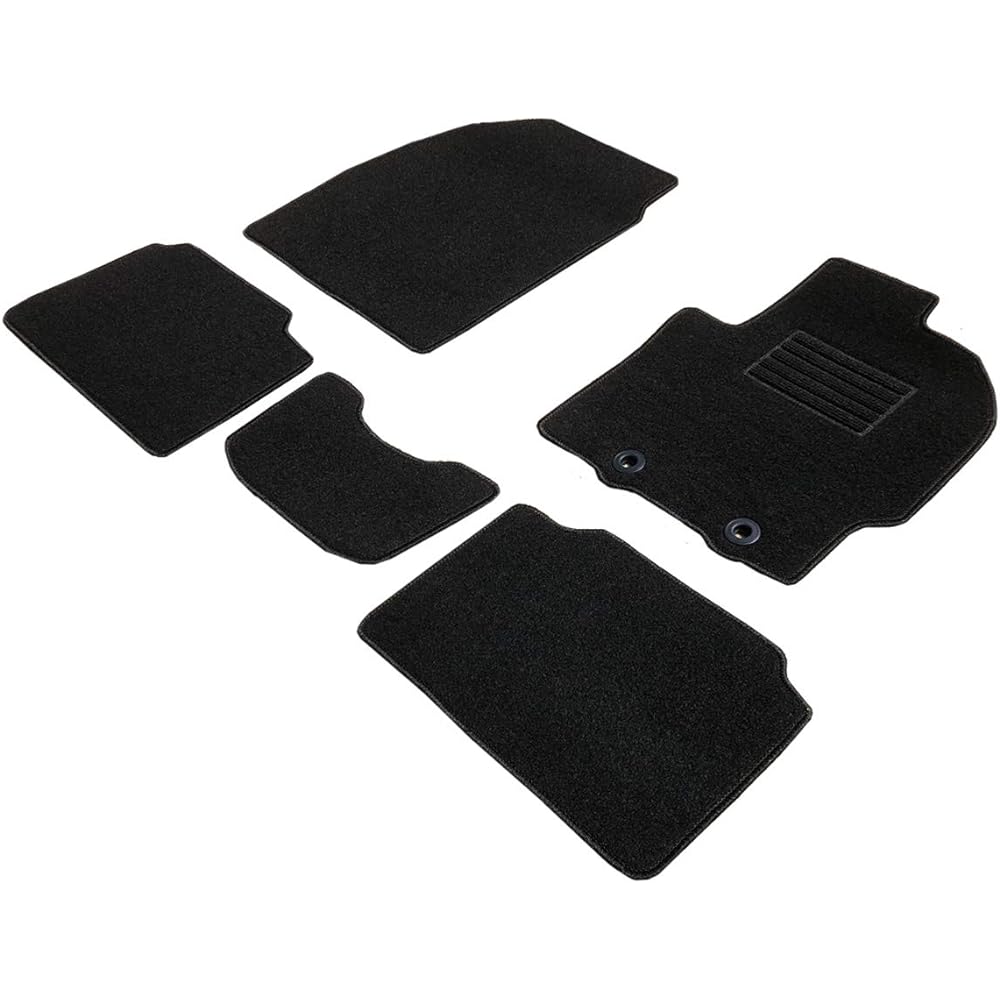 Fenice Car Mat Floor Mat Domestic Production (Toyota Yaris KSP210 MXPA10) <For Gasoline Vehicles / 2WD / AT> Black Anti-Slip Shape Resistant to Slip Car Mat (Car Parts Specialty Store)