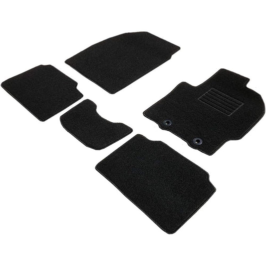 Fenice Car Mat Floor Mat Domestic Production (Toyota Yaris KSP210 MXPA10) <For Gasoline Vehicles / 2WD / AT> Black Anti-Slip Shape Resistant to Slip Car Mat (Car Parts Specialty Store)