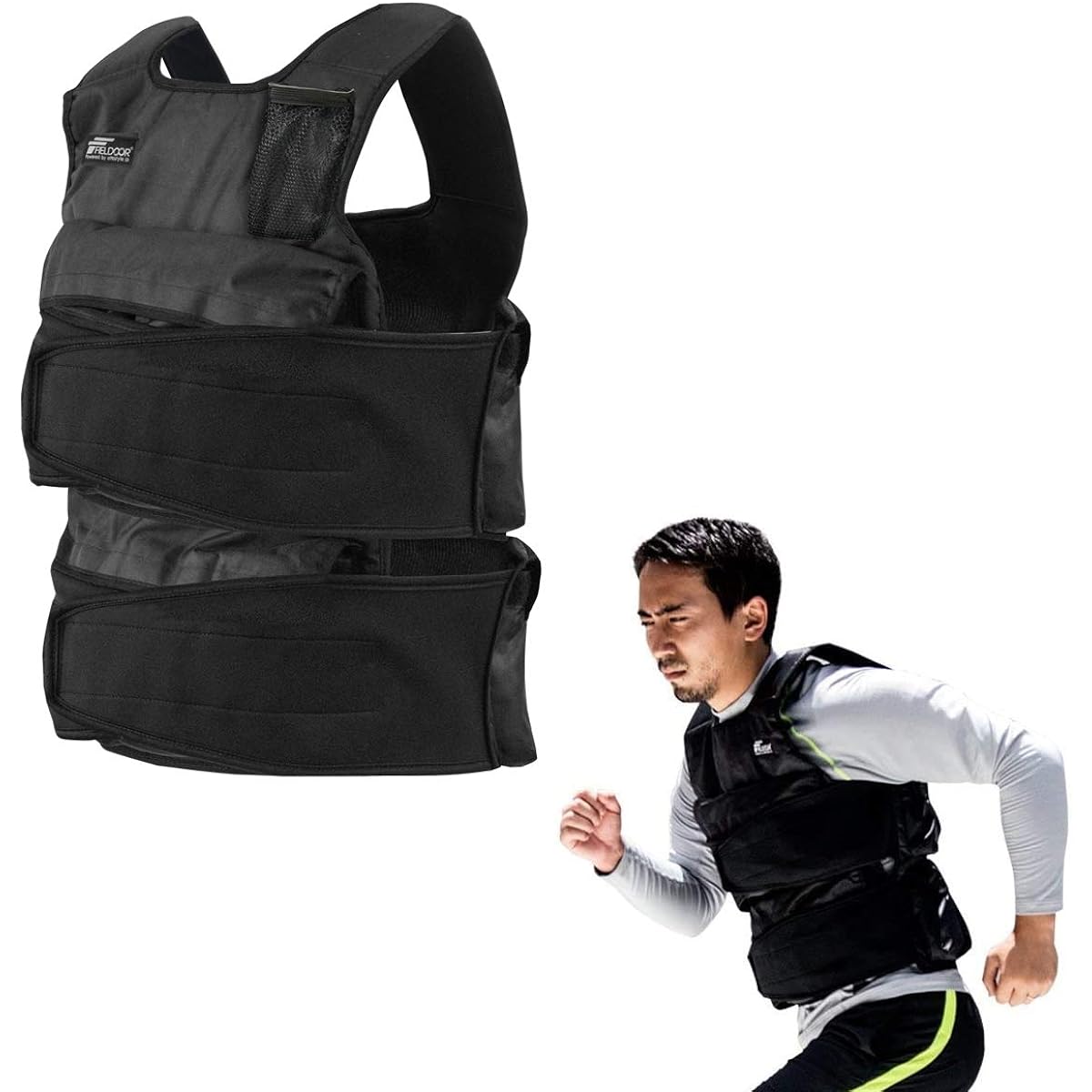 FIELDOOR Weight Vest Up to 20kg Weight Adjustable from 1kg to 20kg Weighted Vest Weight Jacket