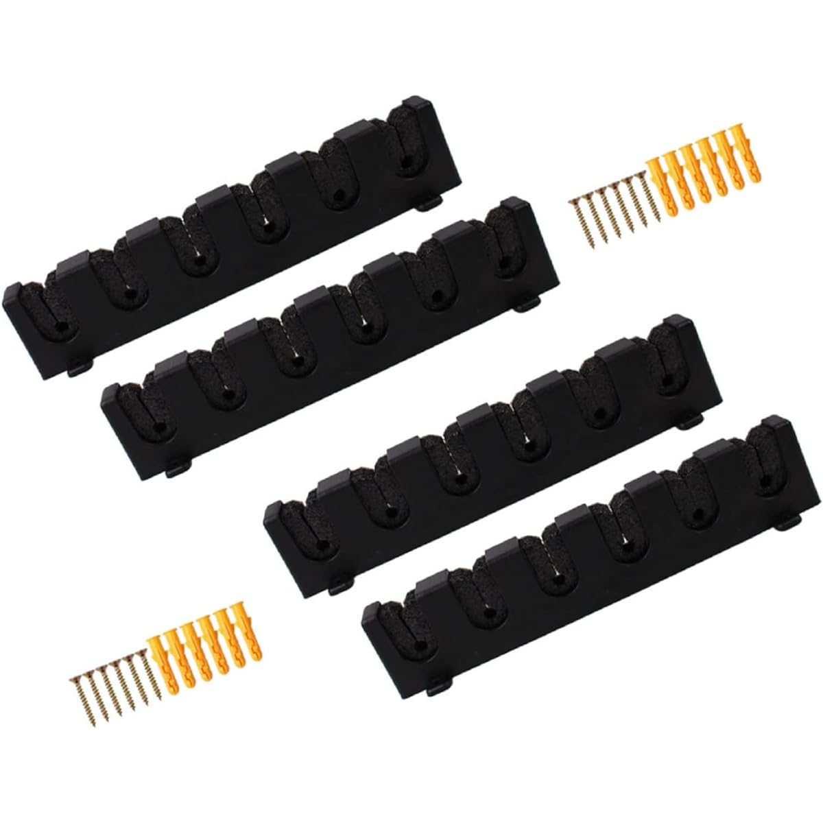 Surely Achieve Rod Holder Rod Stand Fishing Rod Fishing Rod Rack Storage Wall Mount Vertical 6 Pieces Vertical Rod Stand Screws Black Black