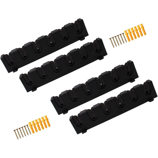 Surely Achieve Rod Holder Rod Stand Fishing Rod Fishing Rod Rack Storage Wall Mount Vertical 6 Pieces Vertical Rod Stand Screws Black Black