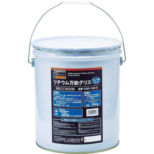 TRUSCO Lithium All-Purpose Grease #0 16kg CGR-160-0