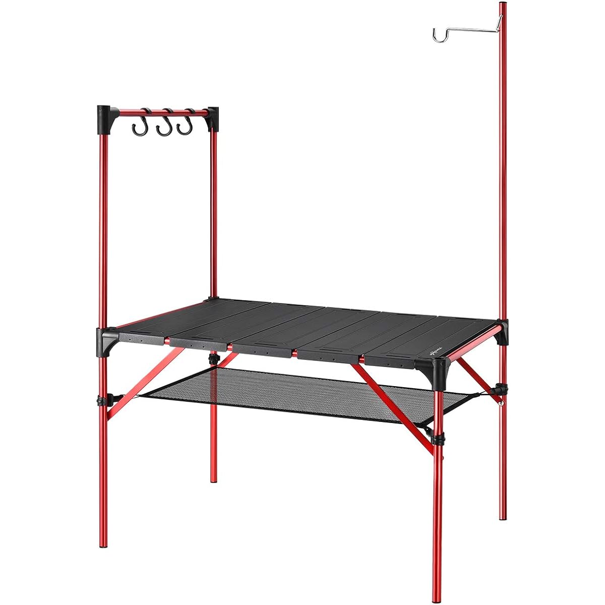 Tentock Outdoor Table, Camping Table, Folding Table, Compact Aluminum Table, Folding Roll Table, Solo, Kitchen, Table, Infinitely Expandable, For BBQ, Hiking, Outdoor Use, Storage Case Included