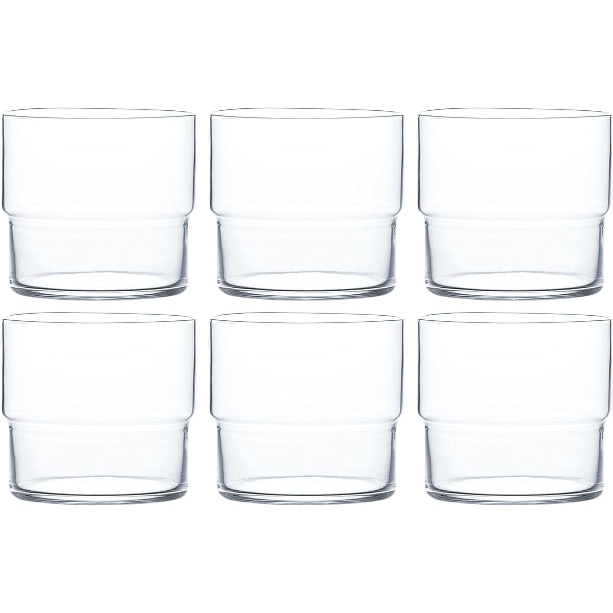 Toyo Sasaki Glass Tumbler Fino Dishwasher Safe Made in Japan 315ml Set of 6 B-21127CS