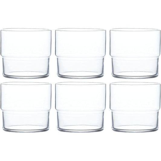 Toyo Sasaki Glass Tumbler Fino Dishwasher Safe Made in Japan 315ml Set of 6 B-21127CS