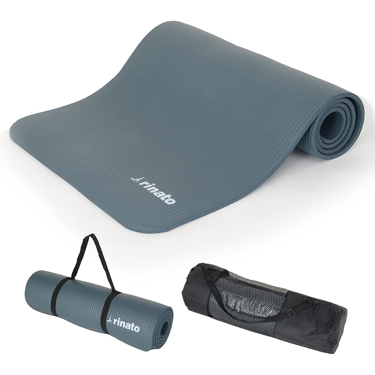 [Takuro Mori Original Stretch Mat] Yoga mat, training mat, 10mm thick, with strap, storage case included