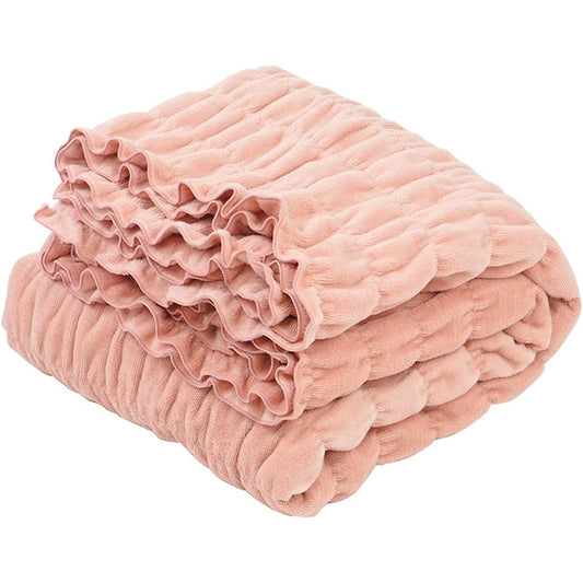 Romance Kosugi Cotton Blanket, Heat-generating Cotton, Fluffy Blanket, Single [Special Order Color] Made in Japan, 140 x 200cm, Warm Support, 3430-2016-2150 (Coral Pink) (Coral Pink, 3430-2016-2150)