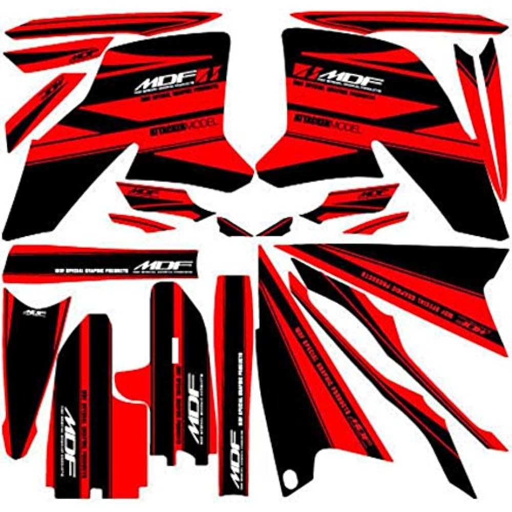 MDF Graphic Kit Swing Arm Set Strobe Model Red WR250X(08-) MWRX-D-RD-SA