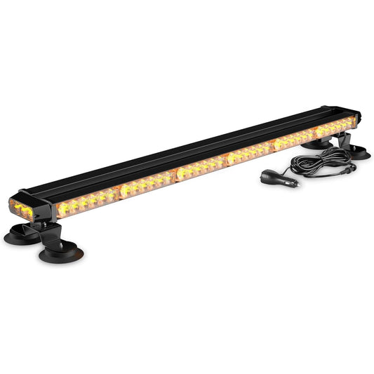 38 -inch 78 LED Strobalite Bar Double -sided flashing high -brightness Strobe Ballite Bartrack 7x4 Powerful magnetic base (Amber)