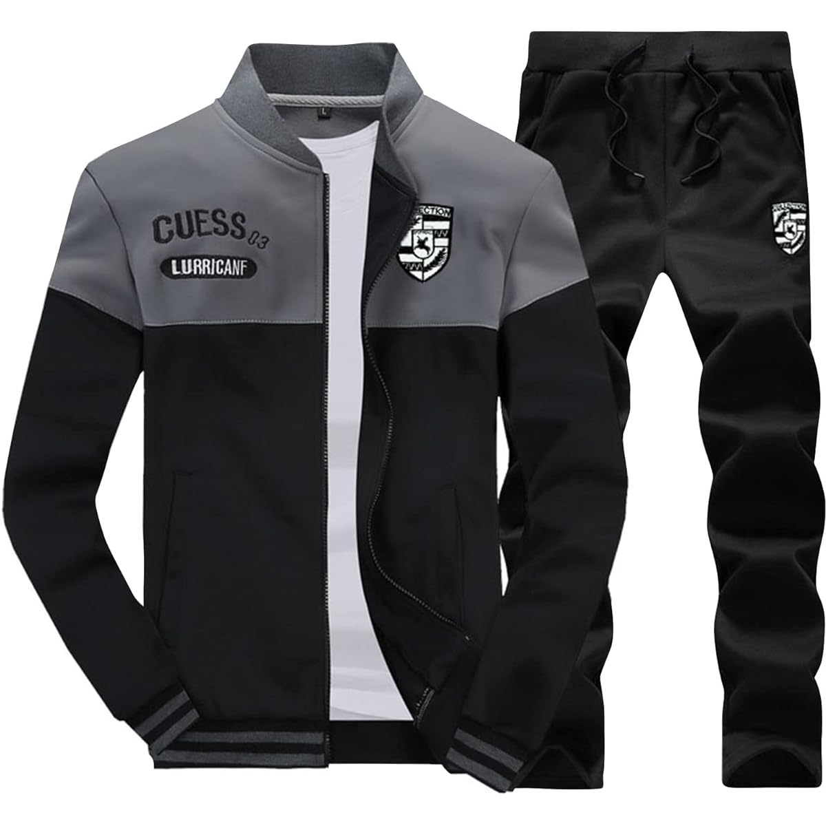 [Airby] Men's Jersey, Top and Bottom Setup, Sweatshirt, Sweatshirt, Top and Bottom Set, Long Sleeve, Loungewear, Sports, Sweatpants, 2-Piece Set, Spring, Autumn, Winter A07
