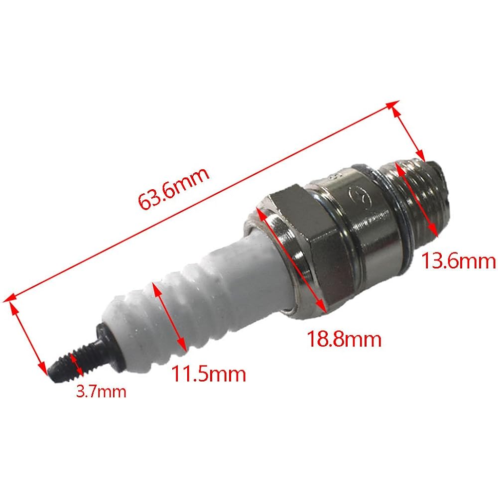 RIRECUJP CNC cylinder head & spark plug racing 66cc/80cc engine silver