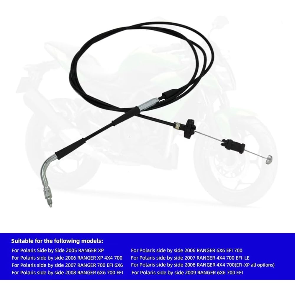 Exchange throttle cable. 2005-2008 Polaris Ranger 700 XP parts number. 7081247