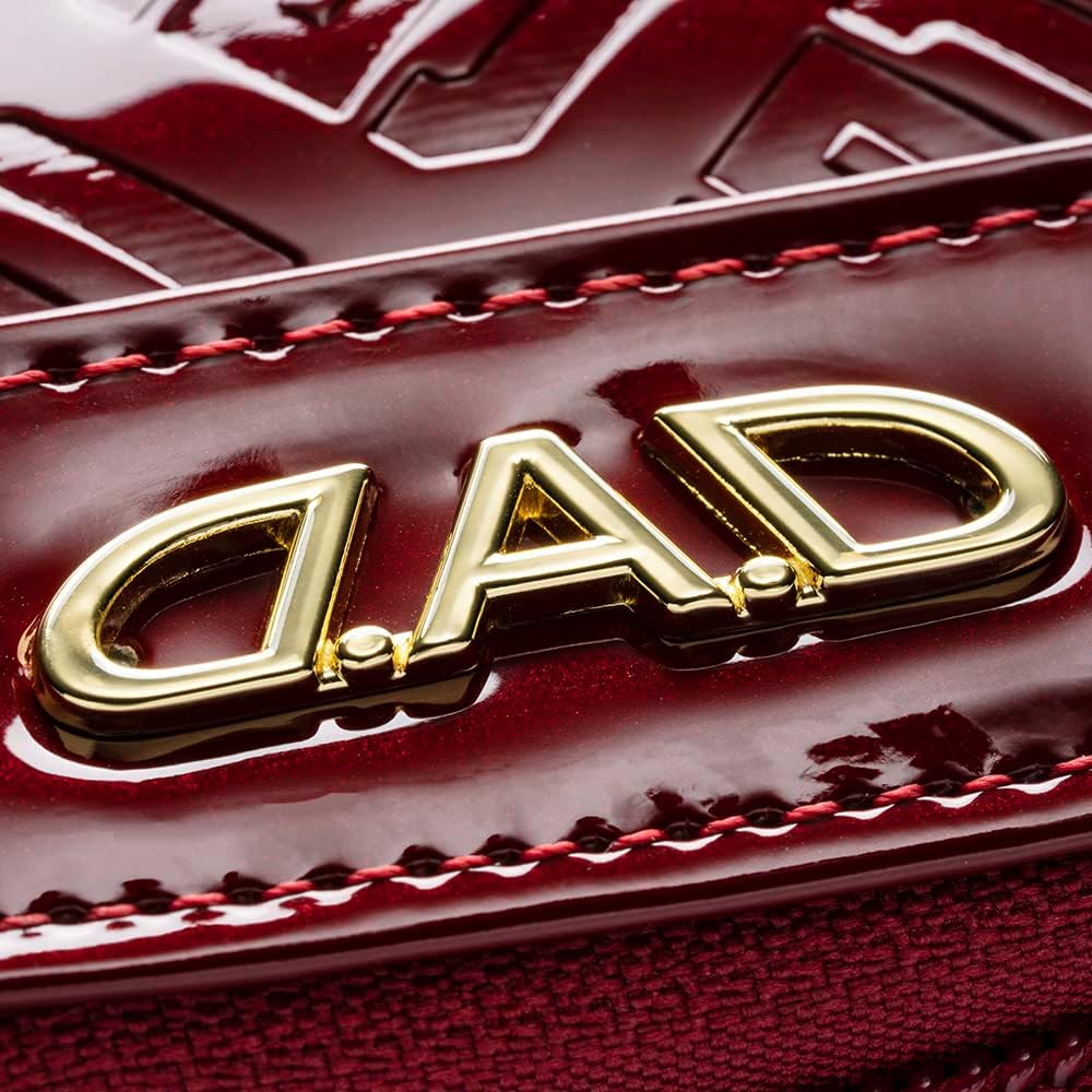 D.A.D D.A.D Hanasenai Smart Key Case [Monogram Leather Enamel Deep Red/Gold] Double Smart Key Case & Mini Wallet [HA677-03-01] DAD Garcon