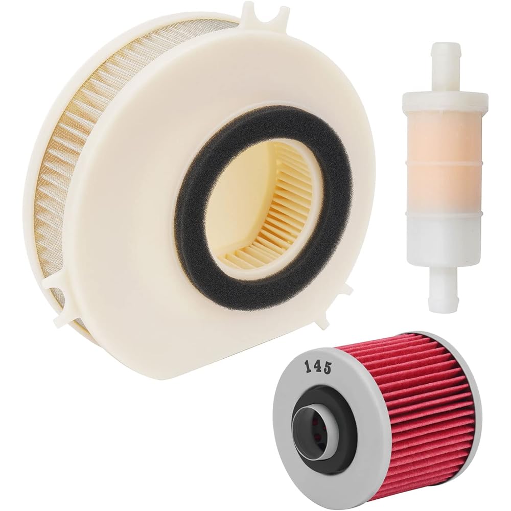 XULONG Air Filter & Oil Filter & Fuel Filter Cleaner Yamaha V Star 1100 XVS1100 Custom With Flames 2005-2006 / Yamaha V Star 1100 XVS1100 Midnight Custom 2007-2009