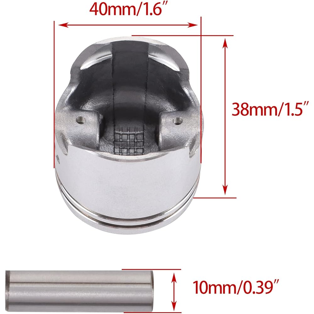 WOOSTAR 40mm Piston Kit 2 Stroke Yamaha 1994-2015 For PW50