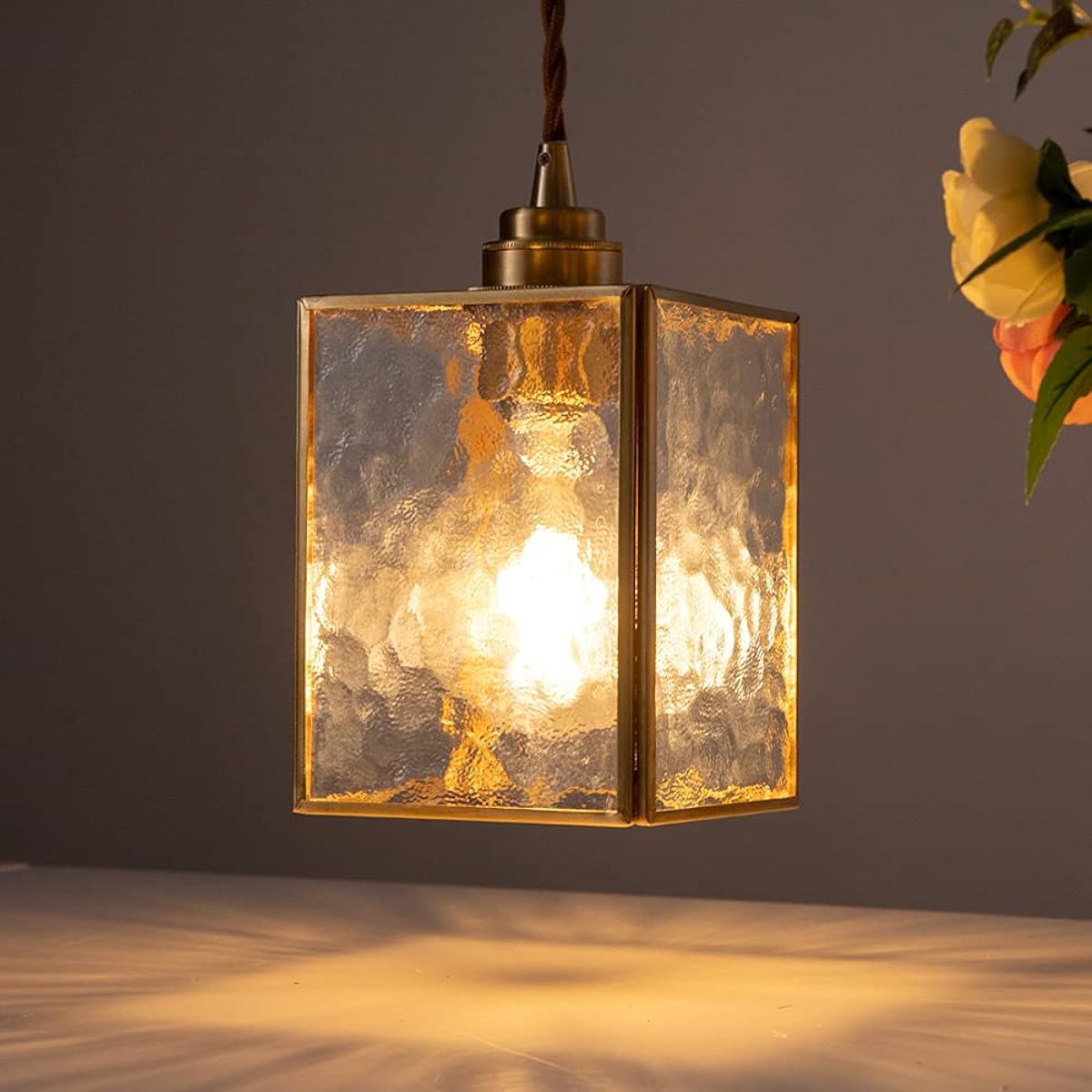 Chende Pendant Light Glass Brass Stylish Ball Scandinavian 1 Light Ceiling Light LED Modern Socket Retro Elegant Antique Ceiling Light GL-04