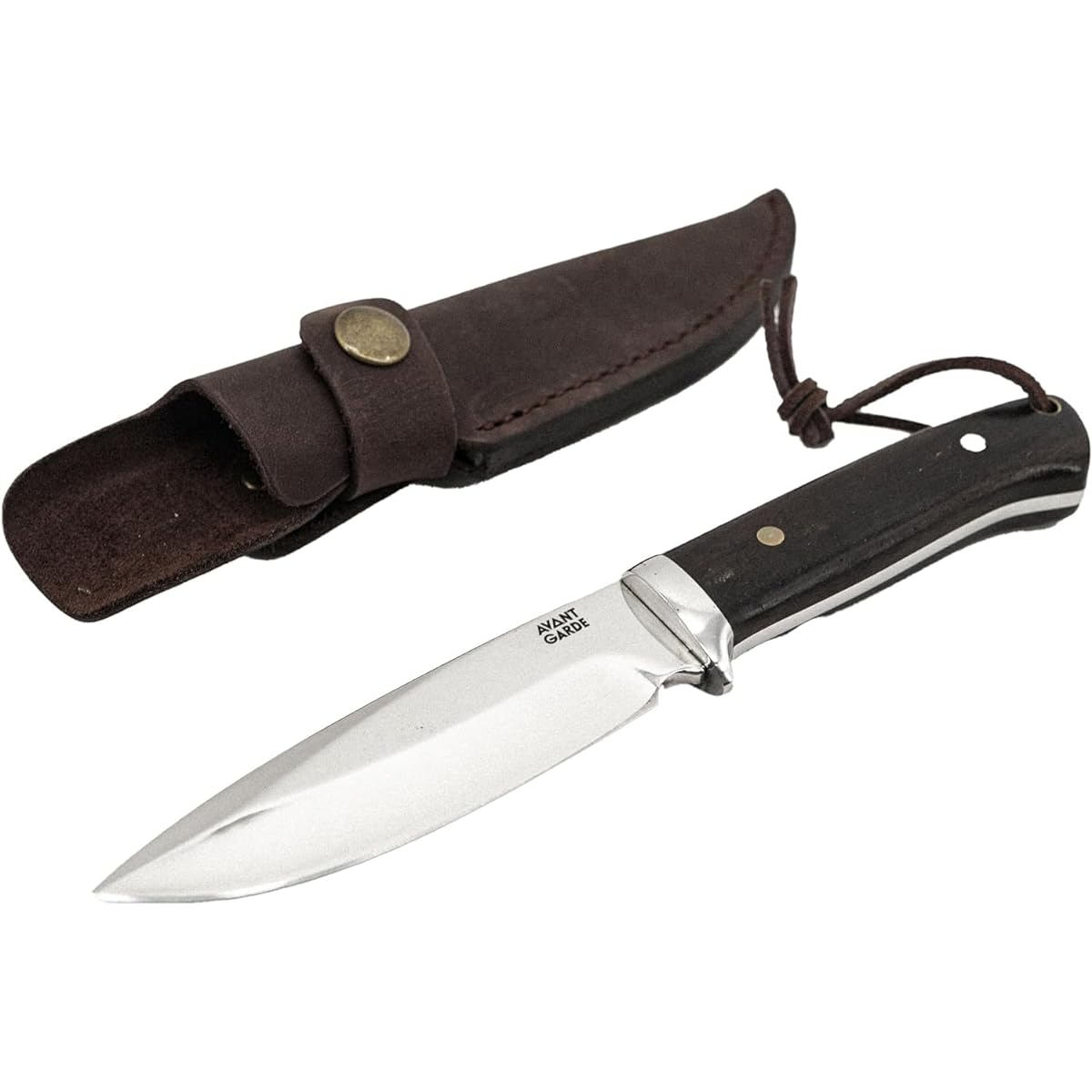 AVANT GARDE Camp Knife Full Tang Structure (3.6mm, Wood Handle)