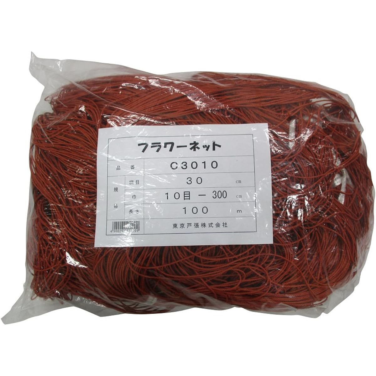 Tokyo Tobari Flower Net C Type 30cm square stitch 10 stitches x 100m [Brown/400d x 24 strands] C3010 522290