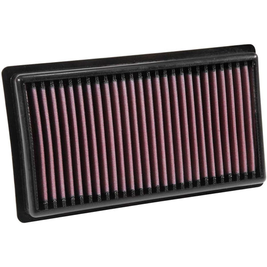 [Parallel imports] K & N engine air filter repeatedly use 75000 miles Each cleaning and washing Premium replacement air filter: 2017-2019 KIA/HYUNDAI (Rio IV Stone Nick Solaris Rio X line) compatible 33-3081