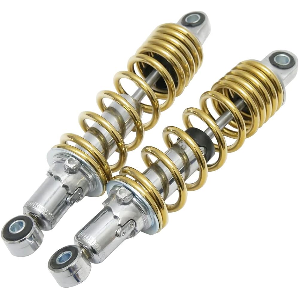 General Purpose Super Cub Dax Shary Rear Suspension Rear Shock 280mm Set of 2 Gold Color Bike Exterior Dress Up Custom Parts