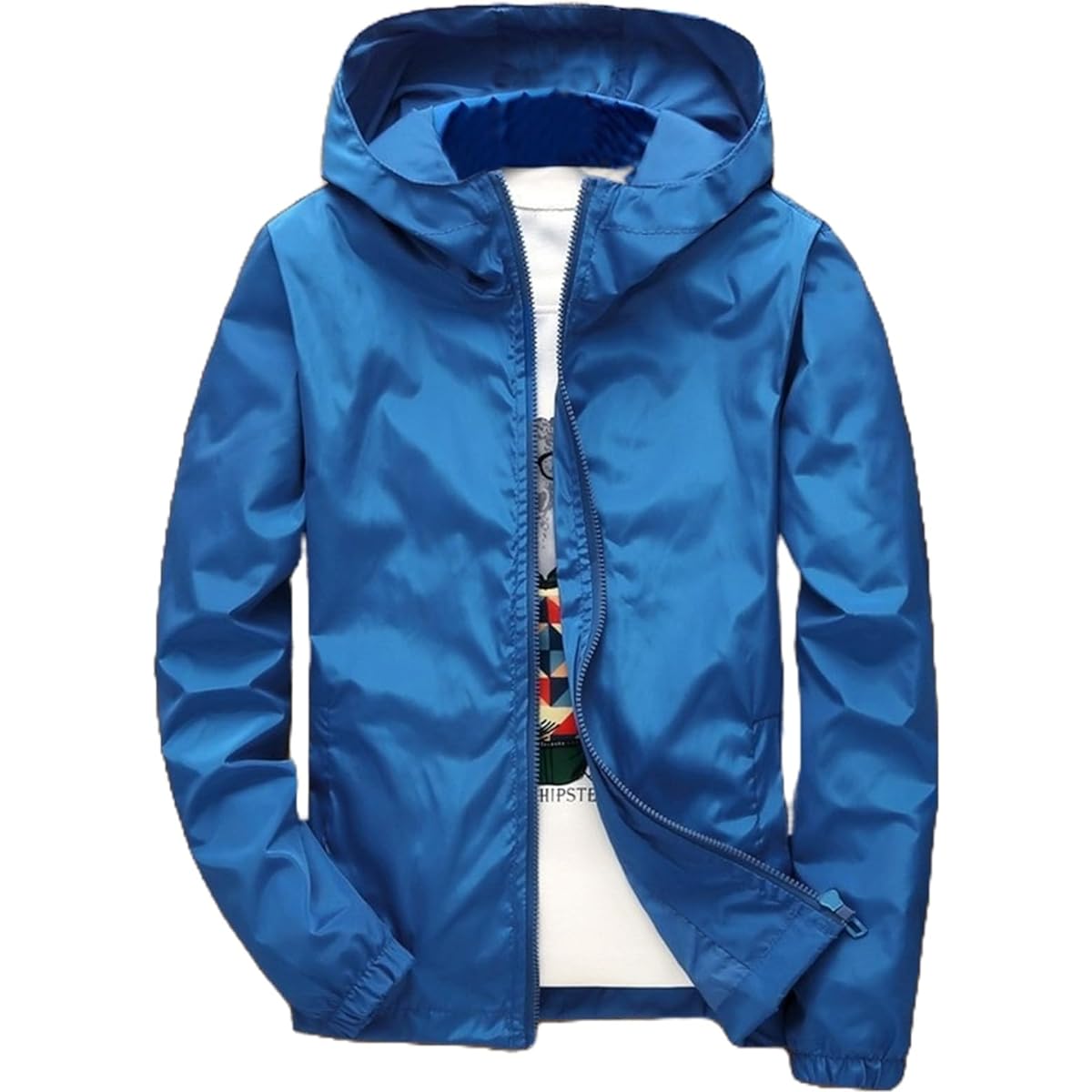 [J.STORE] Full Zip Windbreaker Hooded Outdoor Lightweight Sports Wear Men's