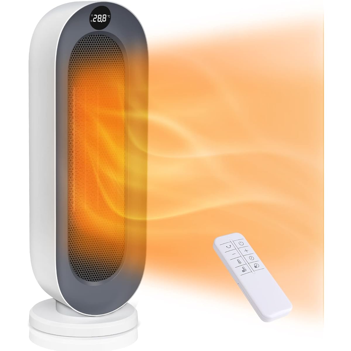 Ceramic Heater (2023 Intelligent Constant Temperature, Energy Saving), Heating Equipment, Energy Saving, Electric Fan Heater, Left and Right Oscillation, 3 Levels of Hot Air Switching, Timer Function,