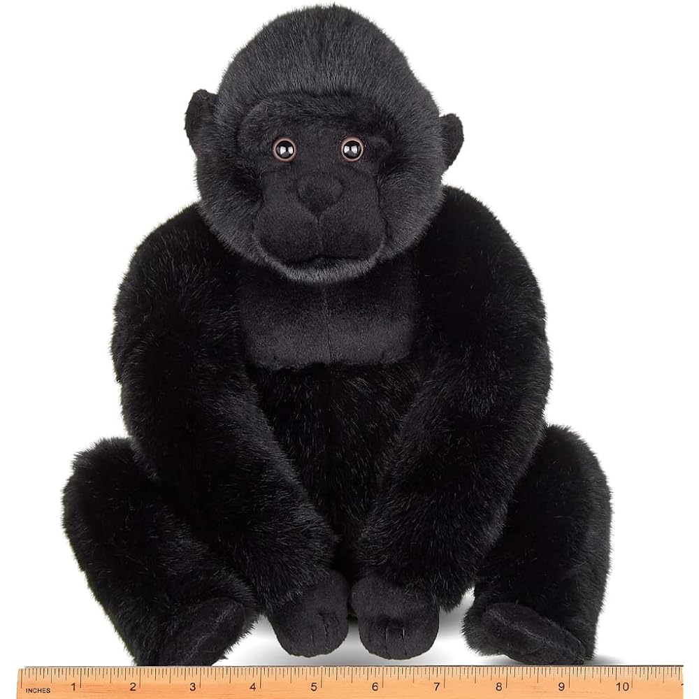 Bearington Kosmo Plush Gorilla Stuffed Animal, 11 Inch