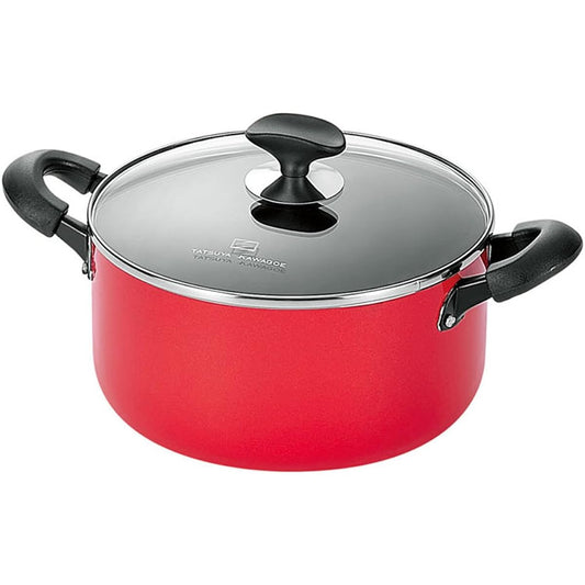 Yokoyama Two-handed pot 24cm Tatsuya Kawagoe selection Red TKM-500S