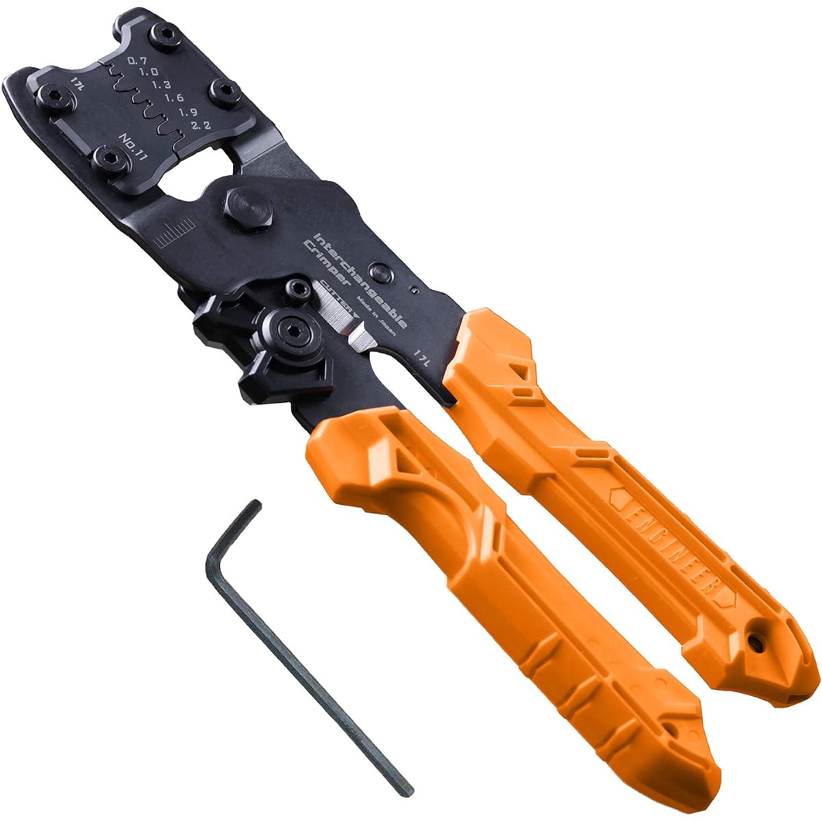 ENGINEER Engineer Interchangeable Die Precision Crimping Pliers Crimping Tool Open Barrel Extra Small Terminal PAD-11 Small