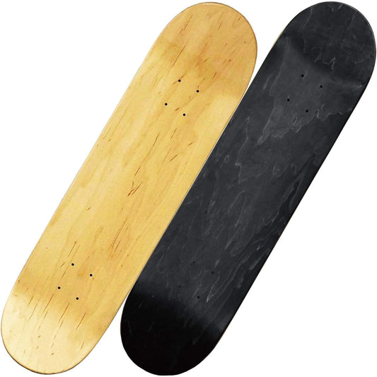 OMG! Skateboard Skateboard Blank Deck Wood Grain Plain 100% Canadian Hard Rock Maple + Epoxy Resin Glue Cold Pressed