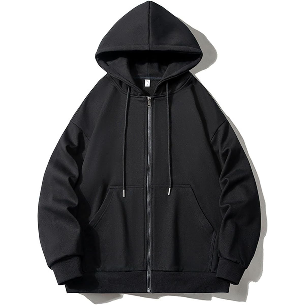 [Hainerdan] Women's Parka, Zip Up Parka, Zip Parka, Outerwear, Sweatshirt, Top, Long Sleeve, Hooded, Loose, Loose Fit, Plain, Warm, Cold Protection, School, Casual, Women's, Spring, Autumn, Winter