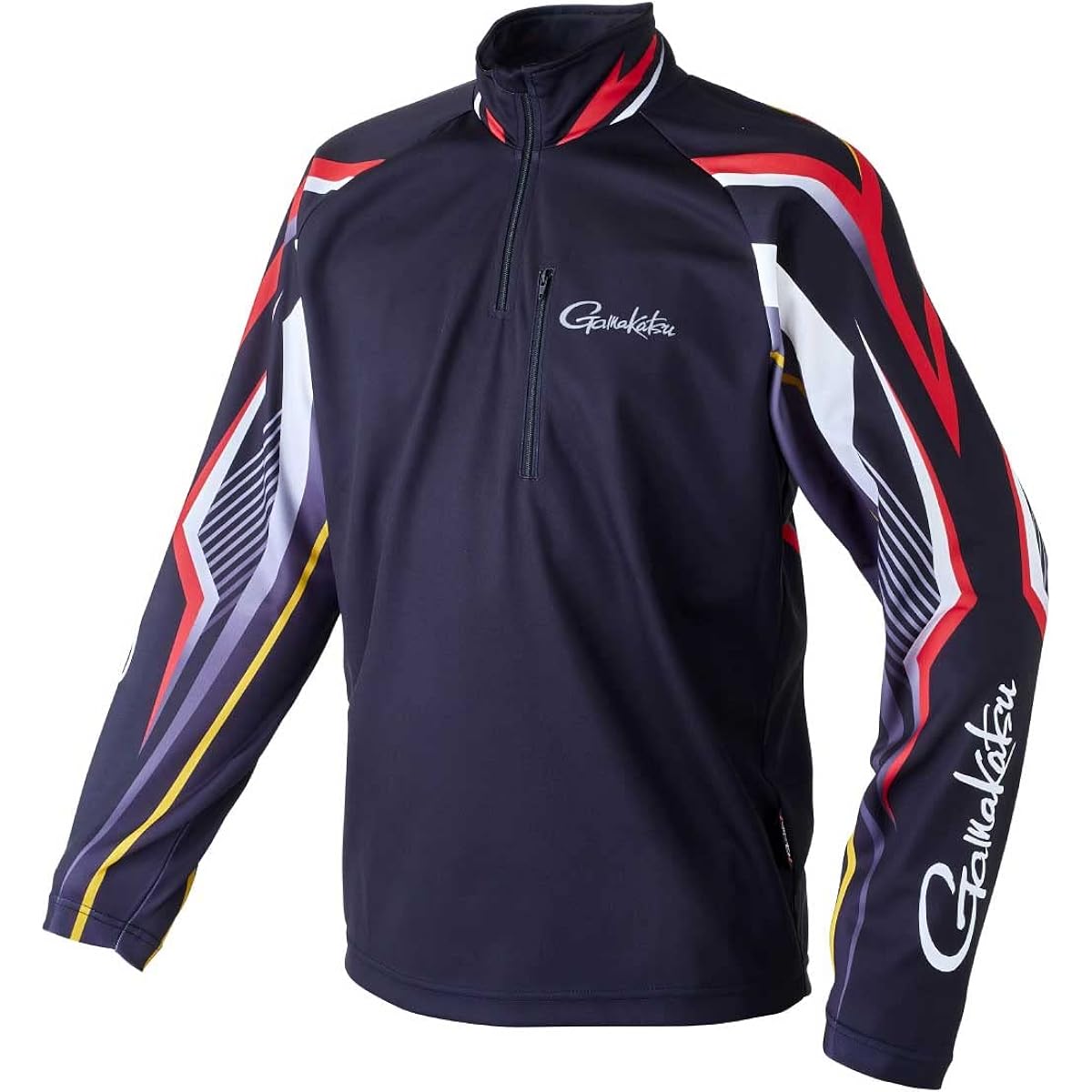 [Gamakatsu] 2WAY print zip shirt (long sleeve)