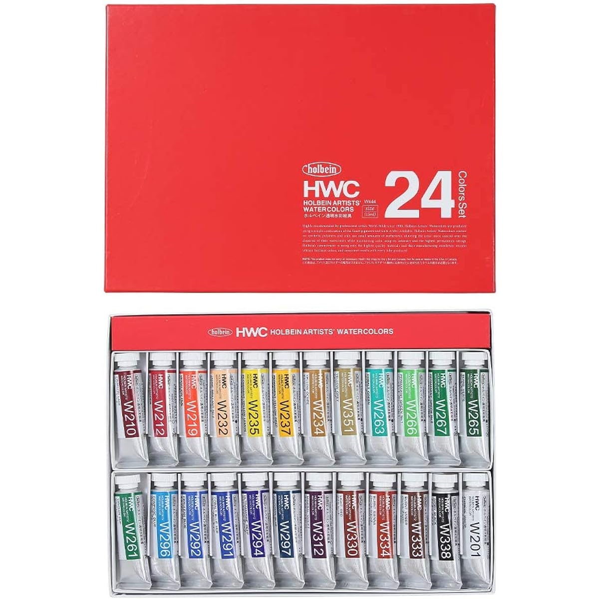 Holbein Transparent Watercolor Paint W444 15ml 24 Color Set 3444