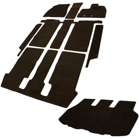 Fenice Car Mat Floor Mat Luggage Mat Step Mat Domestic Production (Toyota Noah Voxy 80 Series Gasoline Vehicle 7 Seater) Black Non-Slip Shape Resistant to Slip Car Mat (Car Parts Specialty Store)