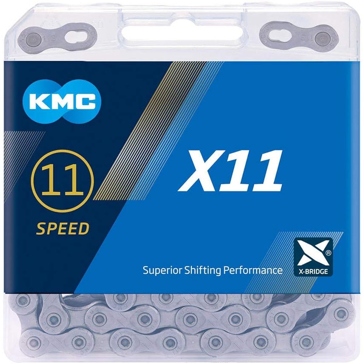 KMC Bicycle Chain X11 Chain [11 SPEED] Gray Medium