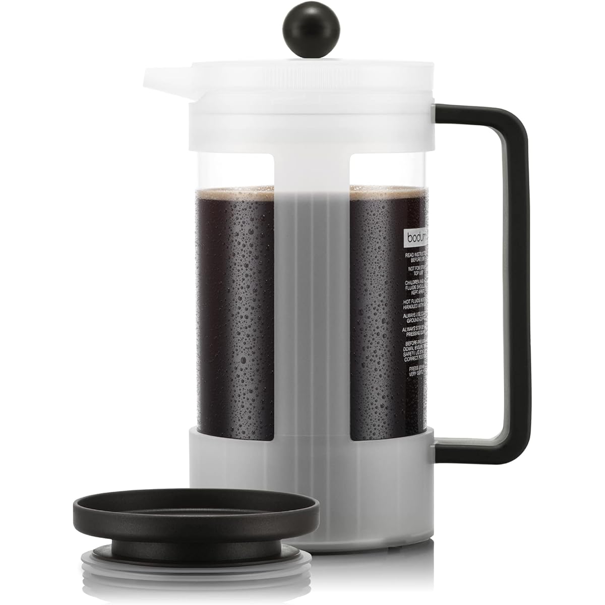 BODUM BEAN French Press Iced Coffee Maker (Plastic Beaker) 1000ml Dark Roast (Limited Color) [Genuine Product] K12084-451S-143-Y21
