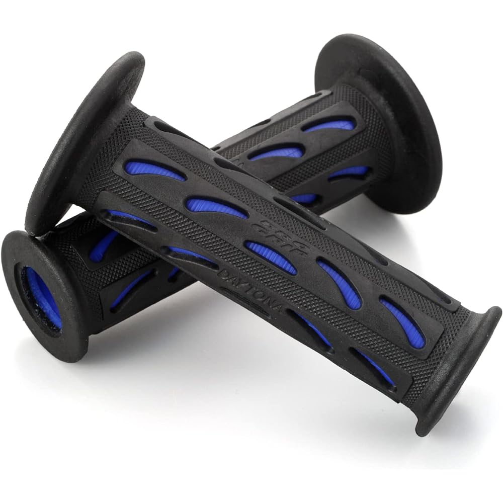 Daytona PROGRIP Motorcycle Grip Handle Diameter φ22.2 (Moped) 115mm Earthquake Resistant Gel End Penetration 724Mini Type Blue 98077