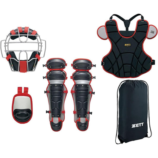 ZETT Soft Baseball Protective Gear 4 Piece Set BL3332A