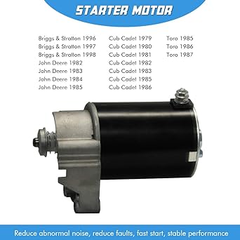 Starter motor replacement BRIGGS V Twin 14HP 16HP 18HP 399928 393017 498148 394674 397596