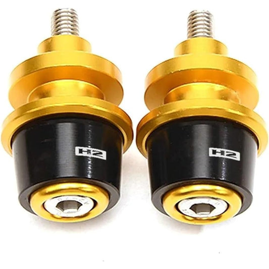 Bike Stand Screw Slider 8mm Motorcycle Accessories Frame Stand Screw Slider Swing Arm Spool Slider For ZH2 Z H2 Zh2 2019-2021 2020 (Color: Gold)