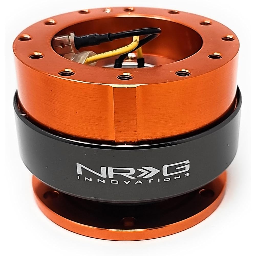 NRG SRK-200OR GEN 2.0 Steering Wheel Quick Release Skit-Orange Body & Titan Tankrome Ring
