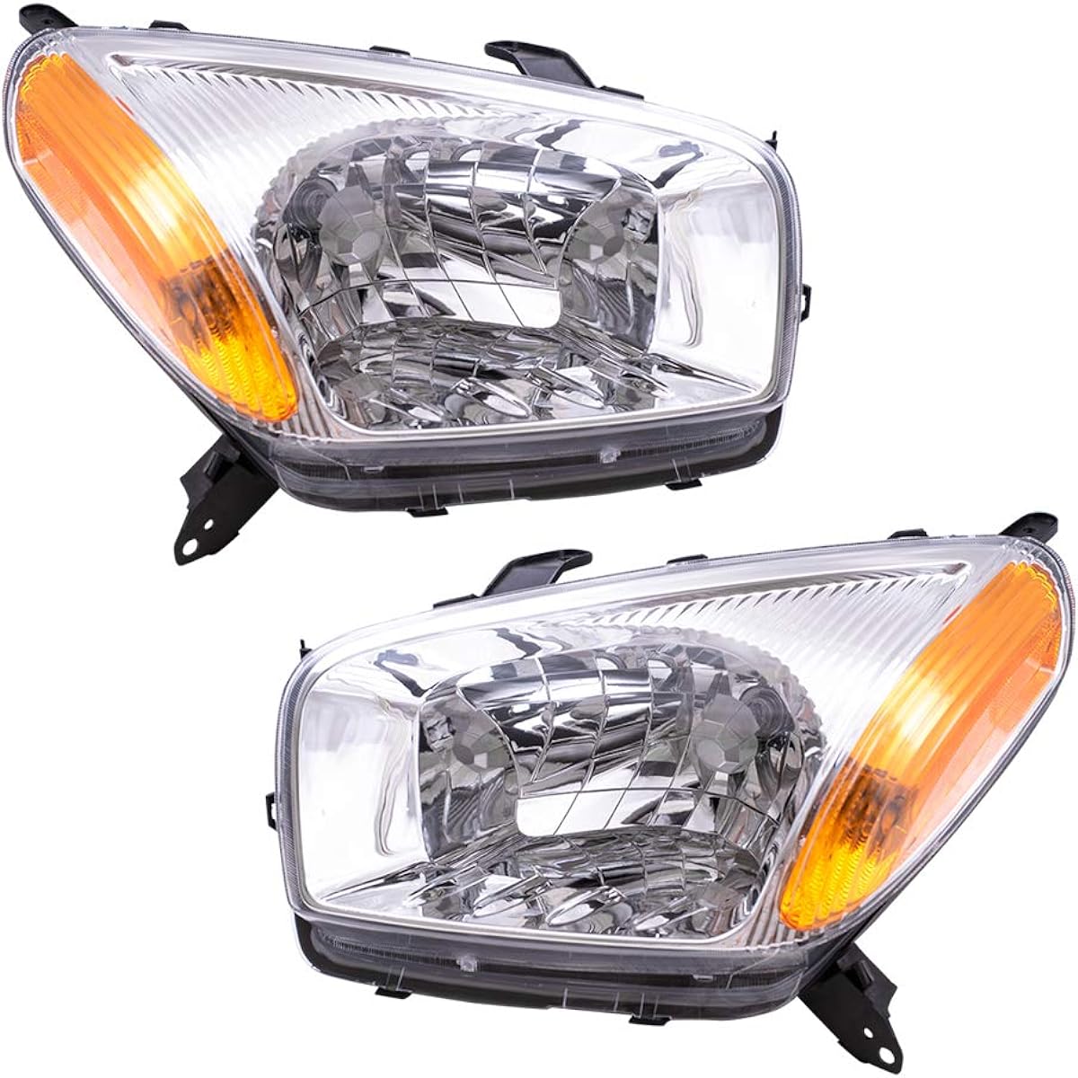 Headlight headlamp chrome bezel driver and passenger seat exchange items 01-03 Toyota RAV4 SUV 8115042190 81111042190