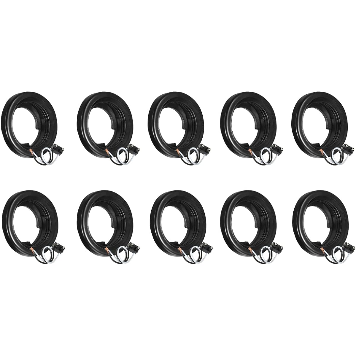 PARTSAM Marker/Clearance Light 2 Claw Pigtail & Rubber Gromet 10 pieces