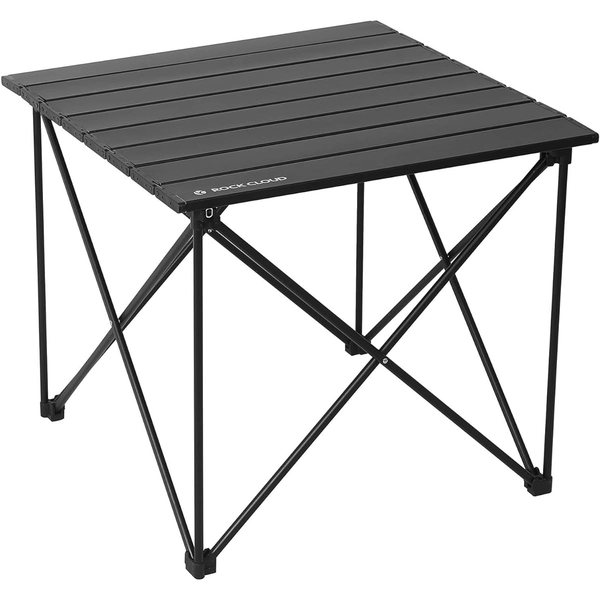 Rock Cloud Camping Table Folding Aluminum Roll Table Compact Ultra Lightweight Outdoor Sports Day BBQ Hiking Beach Storage Bag Included